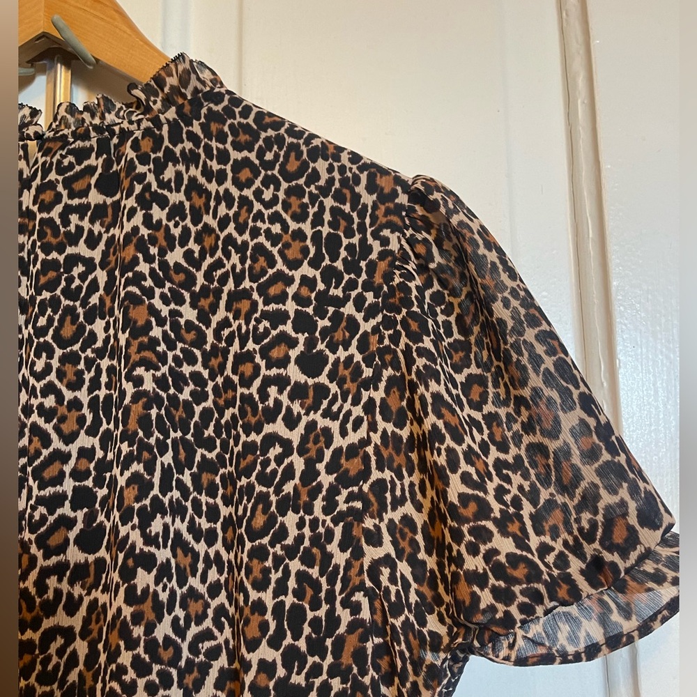 J. Crew NWT Animal Print Blouse - Picture 3 of 14